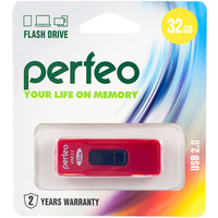 USB Flash Perfeo S04 32GB (красный) [PF-S04R032]