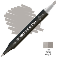 Маркер художественный Sketchmarker Brush Двусторонний TG7 SMB-TG7 (тонированный серый 7) в Лиде