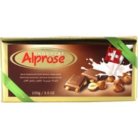  Sweetmarket Молочный швейцарский шоколад Alprose с лесным орехом 100 г
