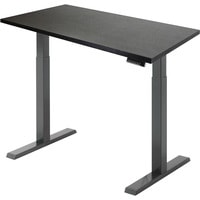 Стол для работы стоя ErgoSmart Electric Desk Compact 1360x800x36 мм (дуб мореный/черный)
