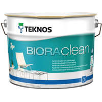 Краска Teknos Biora Clean 9л (база 1)