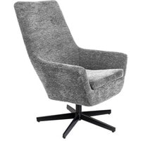 Интерьерное кресло Zuiver WL Bruno Rib (серый/черный) в Солигорске