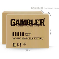 Теннисный стол Gambler Edition light Indoor GTS-3