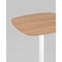 Барный стол Stool Group Form 60x60 T-005H (светлое дерево/белый)