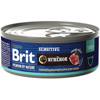 Натуральный корм для кошек Brit Premium by Nature Sensitive с мясом ягненка 100 г
