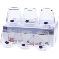 Набор стаканов для воды и напитков Bohemia Crystal Sandra 23013/Q9107/290