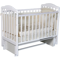 Классическая детская кроватка Кедр Helen 2 (белый)