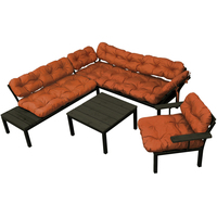 Набор садовой мебели M-Group Дачный 12180605 (коричневая подушка)
