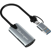 Устройство видеозахвата USBTOP USB 3.1 Type-C/USB 3.0 Type-A - HDMI (ver. 02)