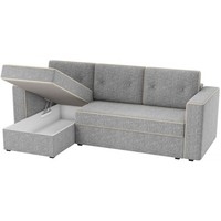 Угловой диван Настоящая мебель Принстон (левый, рогожка, серый)