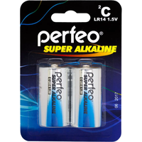Батарейка Perfeo Super Alkaline PF LR14/2BL 2шт
