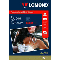 Фотобумага Lomond суперглянцевая односторонняя A4 170 г/кв.м. 20 листов (1101101)