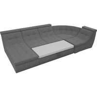 Модульный диван Лига диванов Холидей люкс 105596 (рогожка, серый)