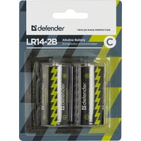 Батарейка Defender С 2 шт LR14-2B