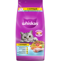 Сухой корм для кошек Whiskas для стерилизованных с курицей и вкусными подушечками 5 кг