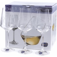 Набор бокалов для вина Bohemia Crystal Sandra 40728/C5995/250