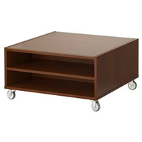 Журнальный столик Ikea Буксэль (классический коричневый) [102.071.56]