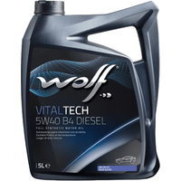 Моторное масло Wolf VitalTech 5W-40 B4 Diesel 5л