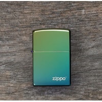 Зажигалка Zippo Classic High Polish Teal Zippo Logo 49191ZL