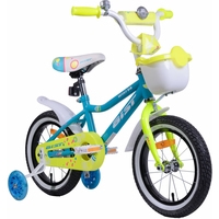 Детский велосипед AIST Wiki 14 (бирюзовый/салатовый, 2019)