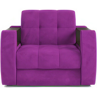 Кресло-кровать Мебель-АРС Барон №3 (микровельвет, фиолетовый)