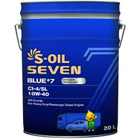 Моторное масло S-OIL Seven Blue #7 CI-4/SL 10W-40 20л