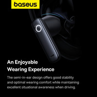 Bluetooth гарнитура Baseus C-Mic CM10 Smart Unilateral Wireless Earphone for Car (черный) в Орше