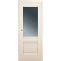 Межкомнатная дверь ProfilDoors Классика 2U L 80x200 (магнолия/графит с прозрачным фьюзингом)
