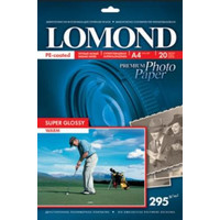 Фотобумага Lomond суперглянцевая односторонняя A4 295 г/кв.м. 20 листов (1108101)