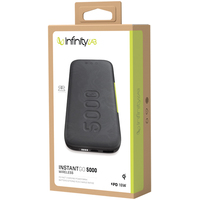 Внешний аккумулятор InfinityLab InstantGo 5000 Wireless (черный)