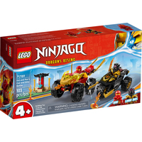 Конструктор LEGO Ninjago 71789 Кай и Рас: Битва на машине и мотоцикле
