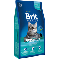 Сухой корм для кошек Brit Premium Sensitive с индейкой и ягненком 1.5 кг