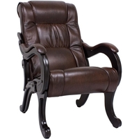 Интерьерное кресло Комфорт 71 (искусственная кожа, antik crocodile/венге)