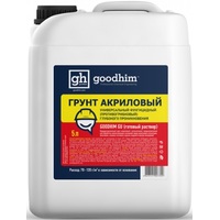 Акриловая грунтовка Goodhim Универсальная с антисептиком GU (10 л)