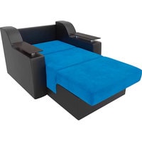 Кресло-кровать Mebelico Сенатор 105467 80 см (голубой/черный)