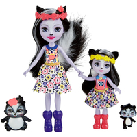 Кукла Enchantimals Сестрички Сейдж и Сабелла Скунс с питомцами HCF82