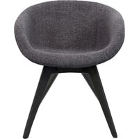 Интерьерное кресло Tom Dixon Scoop Low BL Fabric B (темно-серый/черный) в Бобруйске