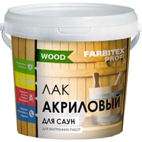 Лак Farbitex Profi Wood Акриловый для саун 1 л (матовый)