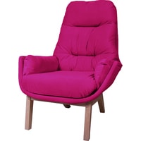 Интерьерное кресло Шелтер-Мебель Бронкс (ножки - цвет натур. дерево, цвет ткани - 641)