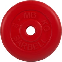 Диск MB Barbell Стандарт 31 мм (1x5 кг, красный)