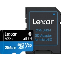 Карта памяти Lexar LSDMI256BBEU633A microSDHC 256GB + адаптер