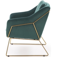 Интерьерное кресло Halmar Soft 3 (темно-зеленый/золотой)
