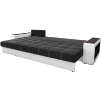 Угловой диван Mebelico Дубай 59646 (левый, черный/белый)