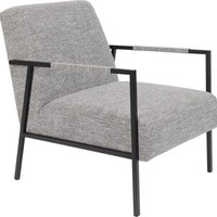 Интерьерное кресло Zuiver WL Wakasan (серый/черный)