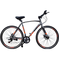 Велосипед Greenway Lawa free 1.4 2022 (серый/оранжевый)