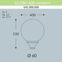 Садовый светильник Fumagalli Globe 400 modern G41.000.000.LYE27