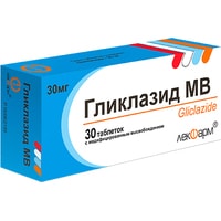 Препарат для лечения заболеваний ЖКТ Лекфарм Гликлазид-МВ, 30 мг, 30 таб.