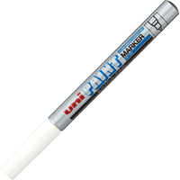 Маркер художественный UNI Mitsubishi Pencil Paint 0.8мм PX-203 SILVER (серебристый)