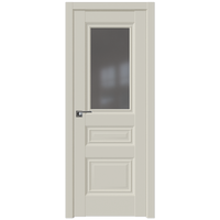 Межкомнатная дверь ProfilDoors 2.39U L 80x200 (магнолия сатинат, стекло графит)