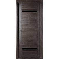 Межкомнатная дверь Belwooddoors Матрикс 01 60 см (стекло, экошпон, серый дуб/мателюкс черный)